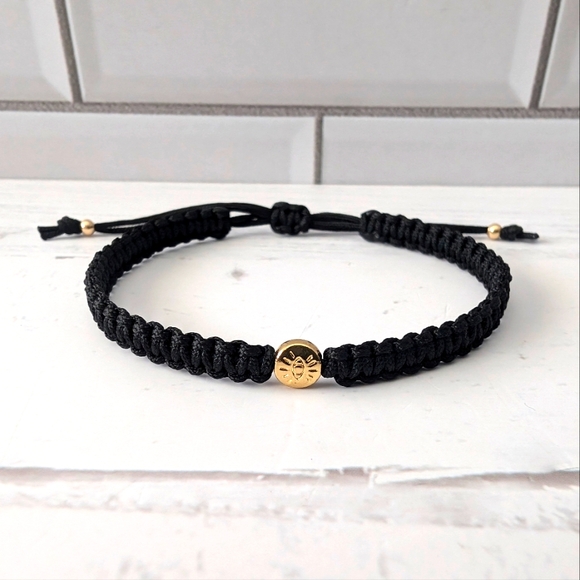 14kt gold Evil Eye bracelet - Picture 3 of 6